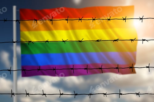 Preview: Flag With Original Proportions. Flag Of The Lgbt