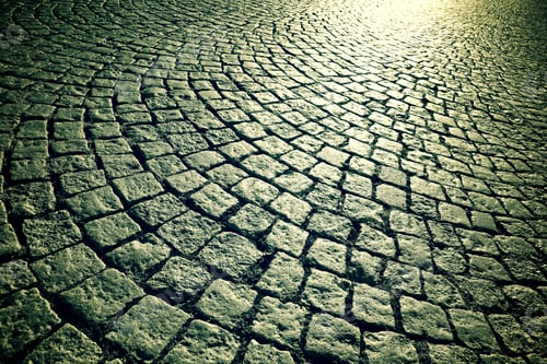 Preview: Floor Of A Street With Stone Tiles.