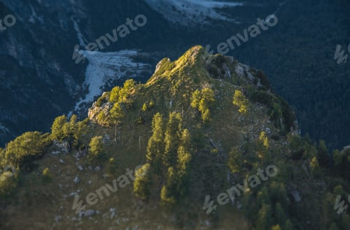 Preview: View Of The Forest Hill Peak From The Mountain Mojstrovka