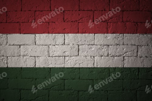 Preview: Flag With Original Proportions. Closeup Of Grunge Flag Of Hungary