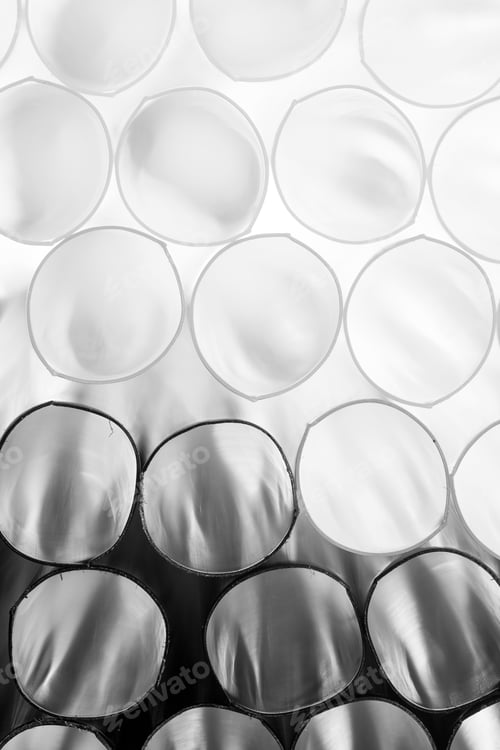 Preview: Abstract Composition With Cocktail Straws