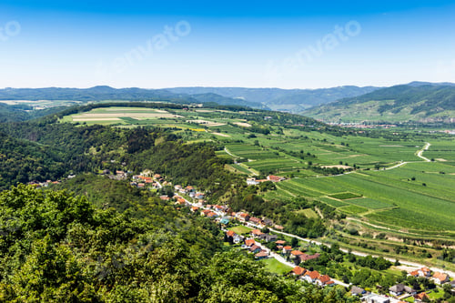 Preview: Summer View To Wachau Valley Near Krems, Lower Austria.