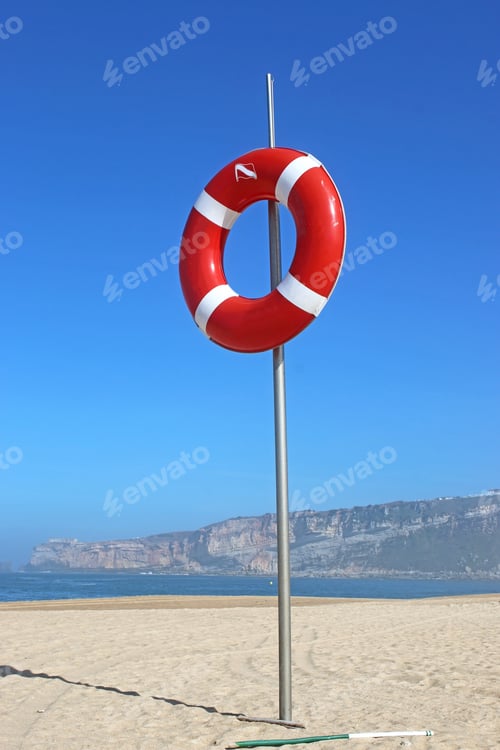 Preview: Lifeguard Stand On Nazare Beach, Portugal