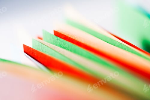 Preview: Colorful Paper Shapes With Paper Background