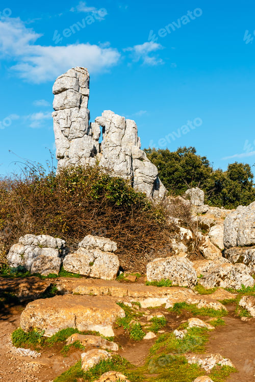 Preview: Karst Landscape In El Torcal De Antequera Natural Park, Andalusia, Spain