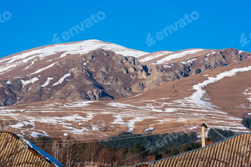 Preview: Scenic Winter Landscape With Mountains, Armenia
