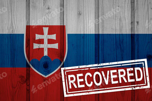 Preview: Flag Of Slovakia That Survived Or Recovered From The Infections Of Corona Virus Epidemic Or