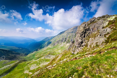 Preview: Landscape With Mohoru Peak Of Parang Mountains In Romania, In Summer