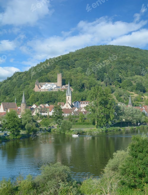 Preview: Town Of Gemuenden Am Main In Spessart,Bavaria,Germany