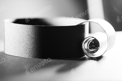 Preview: Black And White Abstract, Background Picture Of A Paper Spiral On Paper Background