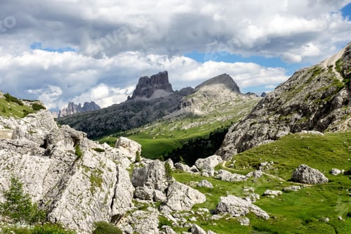 Preview: Dolomites Mountains, Passo Valparola, Cortina D'Ampezzo, Italy