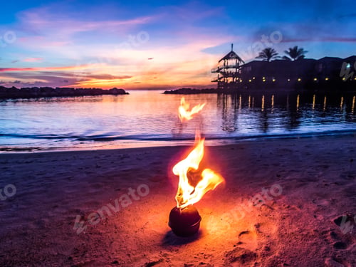 Preview: Beach Sunset C Views Around Curacao A Small Caribbean Island