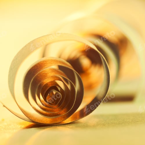 Preview: Macro, Abstract, Background Picture Of Colored Paper Spirals On Paper Background