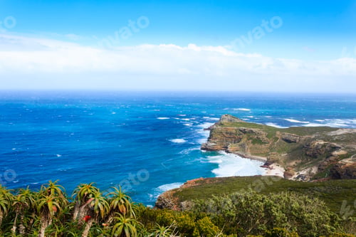 Preview: View Of Cape Of Good Hope South Africa. African Landmark. Navigation