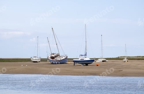 Preview: Boats Stranded At Low Tide