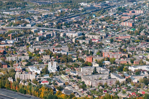 Preview: Aerial View Over The Daugavpils City (Latvia)