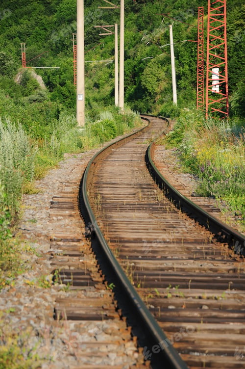 Preview: Landscape With Railroad Tracks