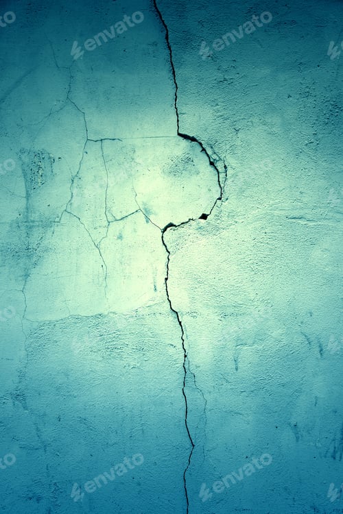 Preview: Concrete Background With Dampness And Ruin, Detail Of An Old Abandoned Wall