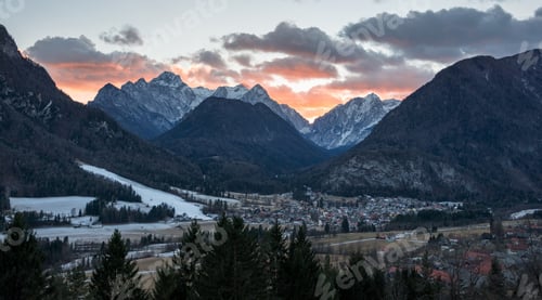 Preview: Village Mojstrana Below Julian Alps