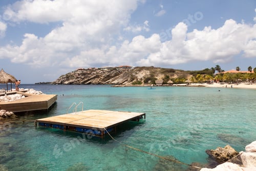Preview: Blue Bay Beach In Curacao A Caribbean Island In The Caribbean