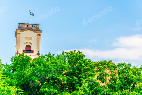 Preview: View Of The Bishop Castle In The Hungarian City Gyor