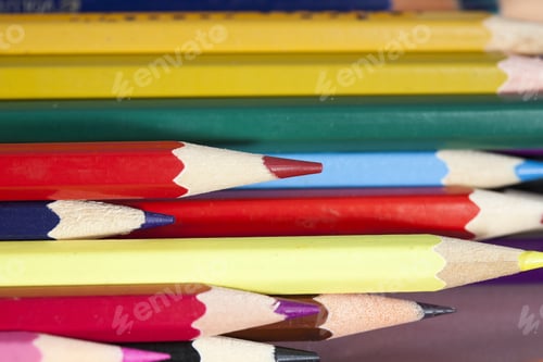 Preview: Group Of Sharp Colored Pencils
