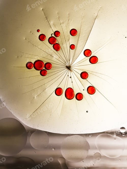 Preview: Oil, Water And Ink On Dandelion Piece