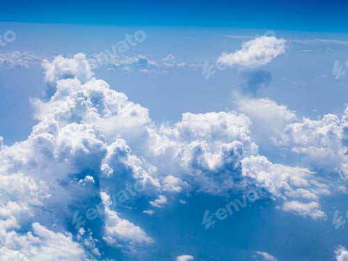 Preview: Beautiful, Dramatic Clouds And Sky Viewed From The Plane. High Resolution And Quality