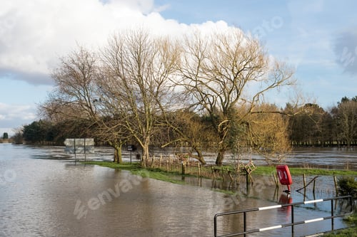 Preview: Strip Of Land Submerged Under Flood Water