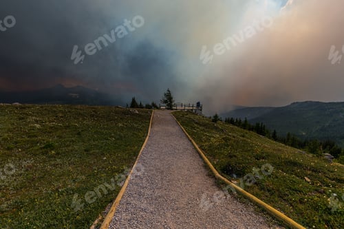 Preview: Wildfire Smoke In Sunshine Meadows, Canada
