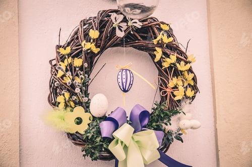 Preview: Colorful Easter Wreath Decoration