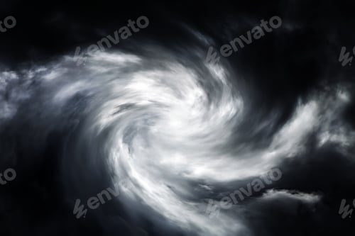 Preview: Blurred Swirl In The Dark Storm Clouds