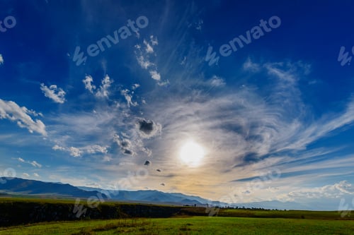 Preview: Amazing Cloudscape With Beautiful Trees, Armenia