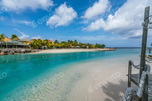 Preview: Views Around The Sea Aquarium Beach Small Caribbean Island Of Curacao
