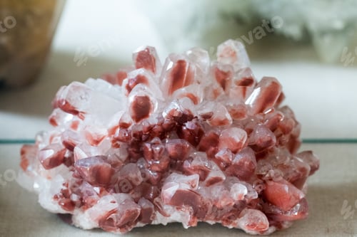 Preview: Beautiful Cristals, Minerals And Stones - Colors And Textures. Image Has Grain Texture Visible On