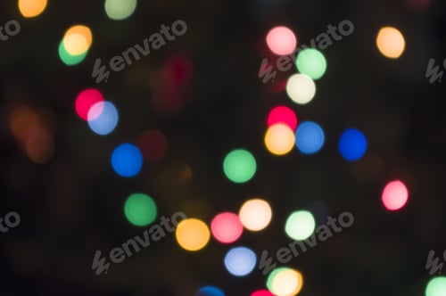 Preview: Abstract Circular Holiday Background Of Christmas Light