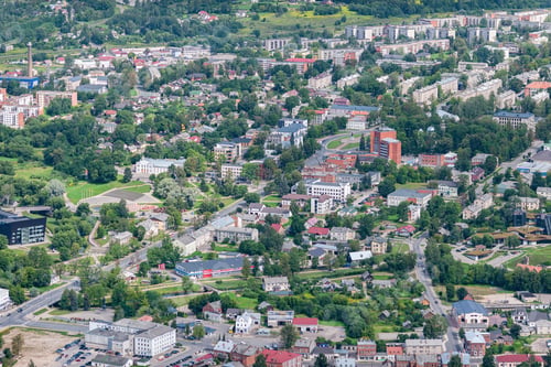 Preview: Aerial View Over The Rezekne City (Latvia)