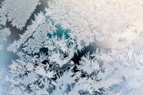 Preview: Ice Flowers On Glass - Texture And Background. High Resolution And Sharp, Beautiful Details