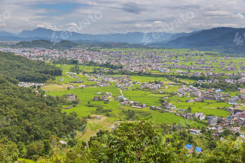 Preview: View Of The Pokhara Town, Nepal. Pokhara Is The Starting Point For Most Of The Treks In The