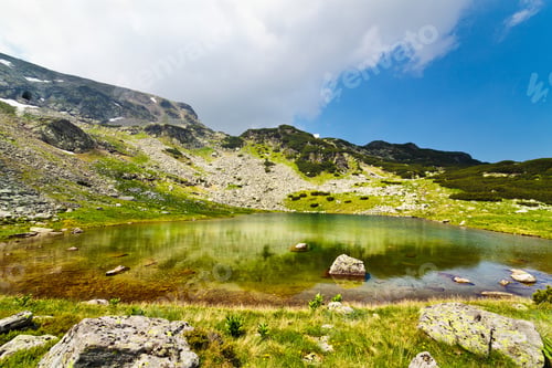 Preview: Landscape From Glacial Lake Vidal In Parang Mountains In Romania