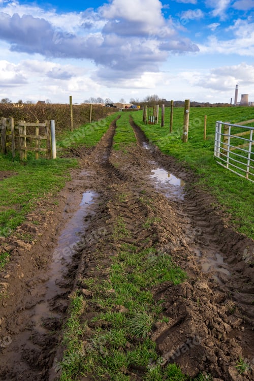 Preview: Rutted Muddy Farm Track Example