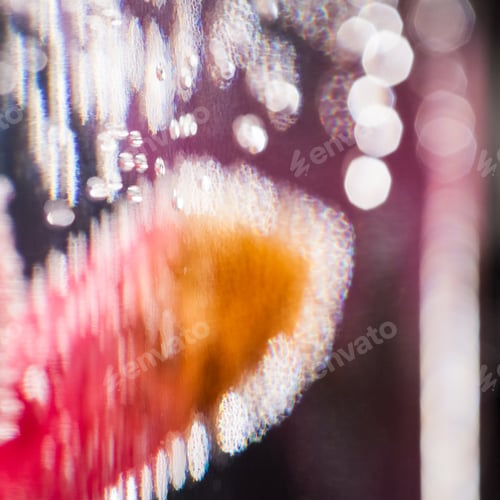 Preview: Abstract Underwater Composition With Blurry Orchid Petals, Bubbles And Light