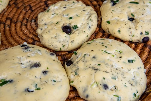 Preview: Traditional Raw Fresh Tasty Healthy And Delicious Homemade Olive Pies Ready To Be Cooked On The