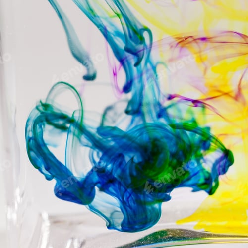Preview: Abstract Composition With Ink Beautiful Background, Texture And Colors