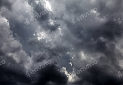 Preview: Dark And Dramatic Storm Clouds Area Background