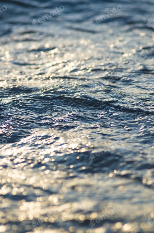 Preview: Pebble Stones On The Sea Beach, The Rolling Waves Of The Sea With Foam