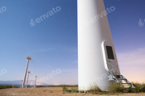 Preview: Group Of Windmills For Renewable Electric Energy Production, Fuendejalon, Zaragoza, Aragon, Spain