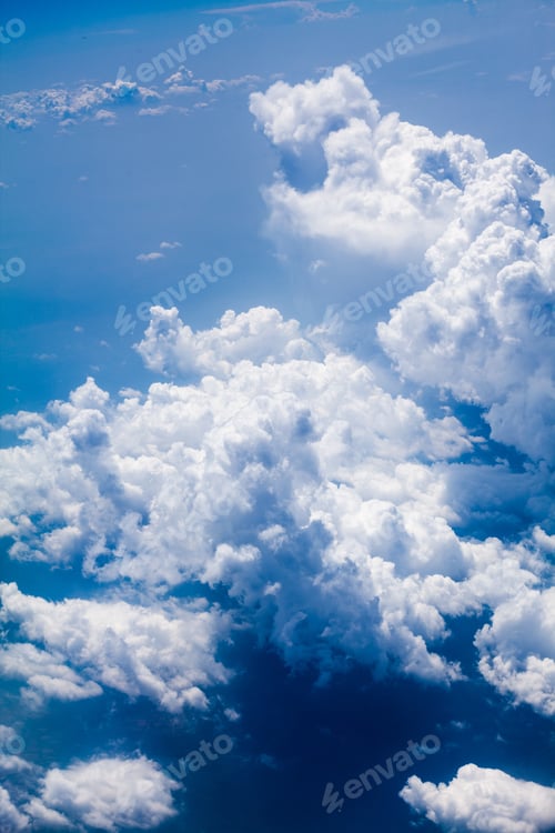 Preview: Beautiful, Dramatic Clouds And Sky Viewed From The Plane. High Resolution And Quality