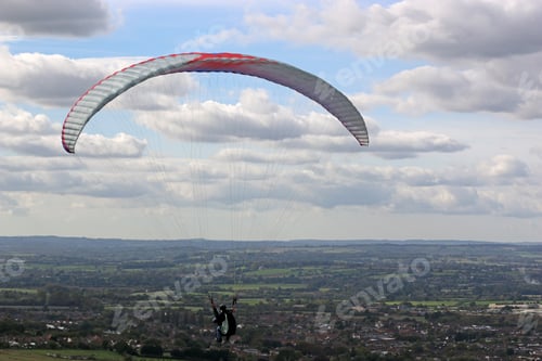 Preview: Paragliding At Westbury In Wiltshire