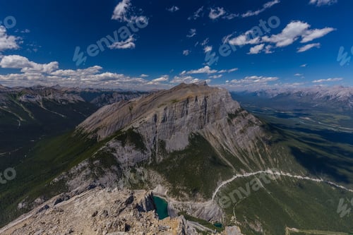 Preview: Rocky Mountains From The Top Of Ha Ling Peak, Kananaskis, Canada